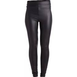 Pieces New Shiny Leggings - Black - Female