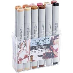 Copic Sketch Skin Tone Colours 12-pack