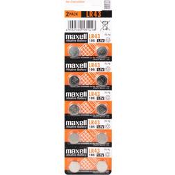 Maxell LR43 Alkaline Compatible 10-pack