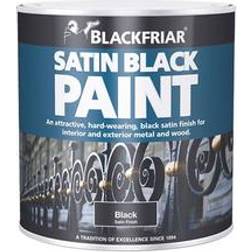 Blackfriar Satin Metal Paint, Wood Paint Black 0.125L