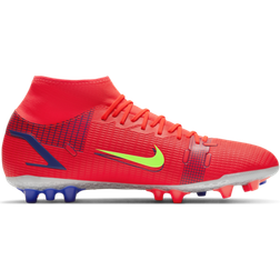 Nike Mercurial Superfly 8 Academy AG - Bright Crimson/Indigo Burst/White/Metallic Silver