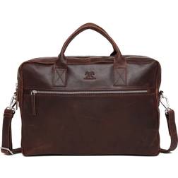 Adax Catania Axel Briefcase 15.6" - Dark Brown