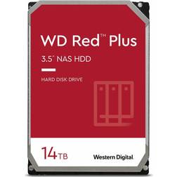 Western Digital WD Red Plus 14TB NAS Hard Disk Drive 7200 RPM Class SATA 6Gb/s, CMR, 512MB Cache, 3.5 Inch WD140EFGX