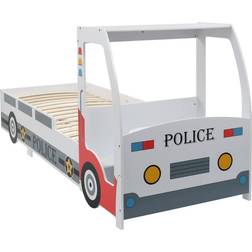 Children's Police Car Bed with Desk 38.2x102.6"