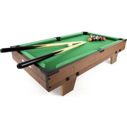 Power Play Table De Billard 27 Pouces Brun 20 Pièces