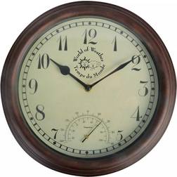 Esschert Design Stationsklok Met Thermometer TF007