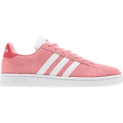 Adidas Grand Court Shoes - Glow Pink/Cloud White/Glory Red