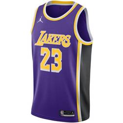 NIKE Men's LeBron James Purple Los Angeles Lakers 2021/22 Swingman Player Jersey - Statement Edition