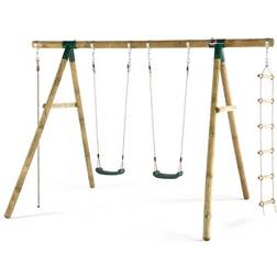 Plum Gibbon Wooden Garden Swing Set