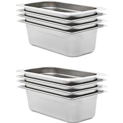 vidaXL Gastronorm Container GN 1/3 Almacenamiento Cocina 8pcs