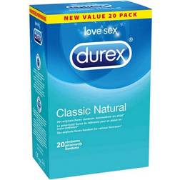Durex Classic Natural 20-pack