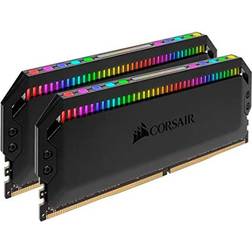 Corsair Dominator Platinum RGB 32GB (2 x 16GB) 288-Pin PC RAM DDR4 3200 (PC4 25600) Desktop Memory Model CMT32GX4M2E3200C16