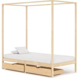 vidaXL Four-Poster 2 Drawers