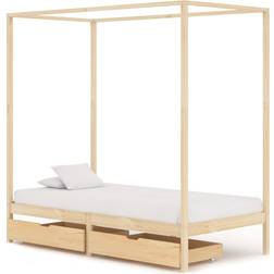 vidaXL Four-Poster 2 Drawers