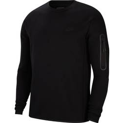 NIKE Sportswear Tech Fleece Men's Crew Sweatshirt - Black