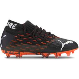 Puma Youth Future 6.1 Netfit FG/AG - Black/White/Shocking Orange