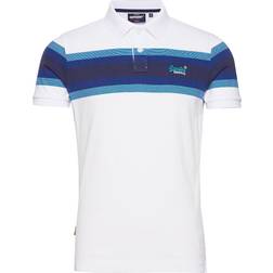 Superdry Malibu Stripe Polo Shirt - White Stripe