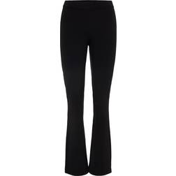 Vero Moda Kamma Flared Cotton Trousers - Black