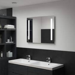 vidaXL Espejo De Pared De Baño Con LED 80x60 cm