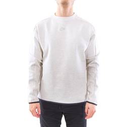 Nike Tech Fleece Round Neck Sweatshirt Men - White/Heather