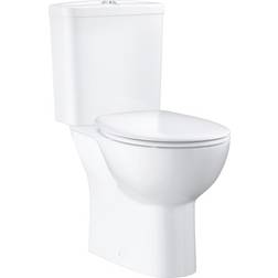 Grohe Bau Ceramic Set wc monoblocco con cassetta e copriwater softclose, rimless, bianco alpino 39604000
