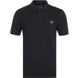 Fred Perry Plain Polo T Shirt - Black