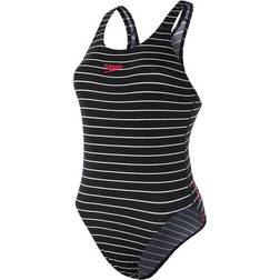 Speedo Endurance+ Printed Medalist Black Female