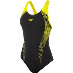 Speedo Women's Placement Laneback Swimsuit - Black