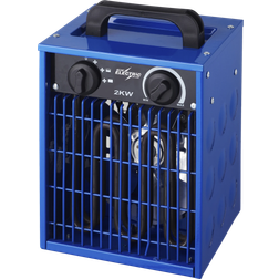 Blue Electric Heater Fan 2000W