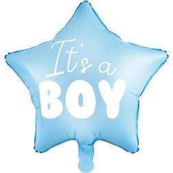 PartyDeco Ballon hélium "It's a boy" Bleu 45 cm