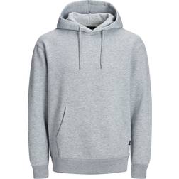 Jack & Jones Plain Hoodie - Grey/Light Grey Melange