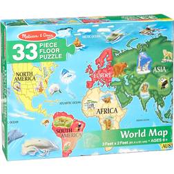 Melissa & Doug World Map 33 Pieces