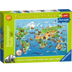Ravensburger Endangered Animals Giant Floor Puzzle 60 Pieces