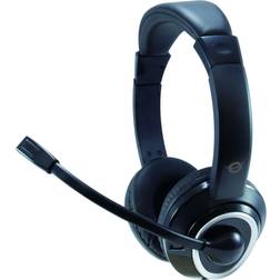 Conceptronic POLONA02B Casque Avec Microphone Noir