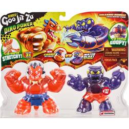 Heroes of Goo Jit Zu Dino Power Volcanic Rumble Chomp vs Water Blast Attack