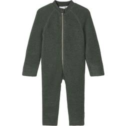 Name It Brushed Merino Wool One-Piece Suit - Green/Thyme (13175340)