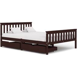 vidaXL Bed Frame with 2 Drawers 82cm