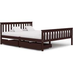 vidaXL Bed Frame with 2 Drawers 82cm