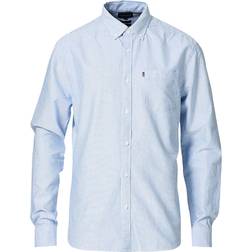 Lexington Kyle Oxford Organic Cotton Shirt - Blue/White Stripe