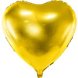 PartyDeco Foil Ballons Heart 61cm Gold