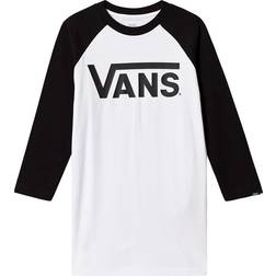 Vans Kid's Classic Raglan T-Shirt - White/Black (VN0003P3YB2)