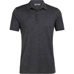 Icebreaker Merino Tech Lite Short Sleeve Polo Shirt - Jet Heather