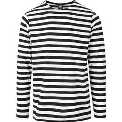 Urban Classics Regular Stripe LS - White/Black