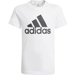 adidas Essentials Big Logo Tee - White/Black Unisex