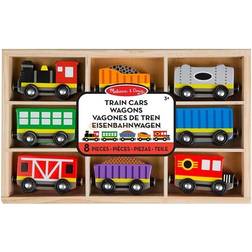 Melissa & Doug Wooden Train Cars