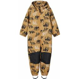 Name It Alfa Panda Print Softshell Suit - Brown/Medal Bronze (13177714)