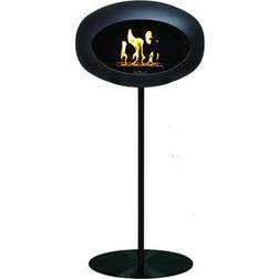 Le Feu Poêle Ground High Steel black noir