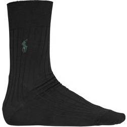 Polo Ralph Lauren 2-Pack Egyptian Cotton Socks Black