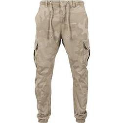 Urban Classics Camo Cargo Jogging Pants - Sand Camo