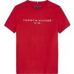 Tommy Hilfiger Boy's Essential 1985 Logo T-shirt - Deep Crimson (KB0KB05844-XNL)